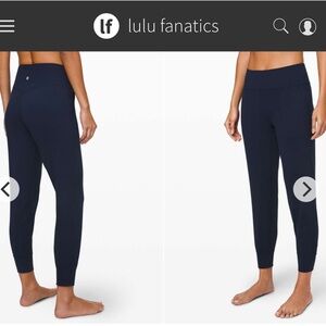 Lululemon Align Jogger 28" Sz 0 True Navy Blue Full Length Nulu Buttery Soft!